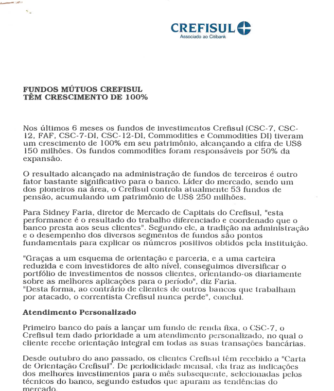 Fundos Mútuos Crefisul