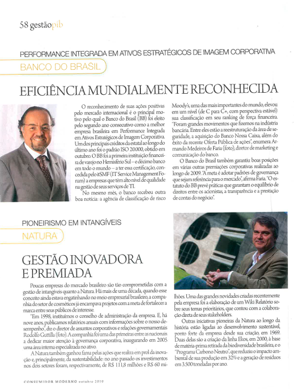 Gestão Inovadora e Premiada