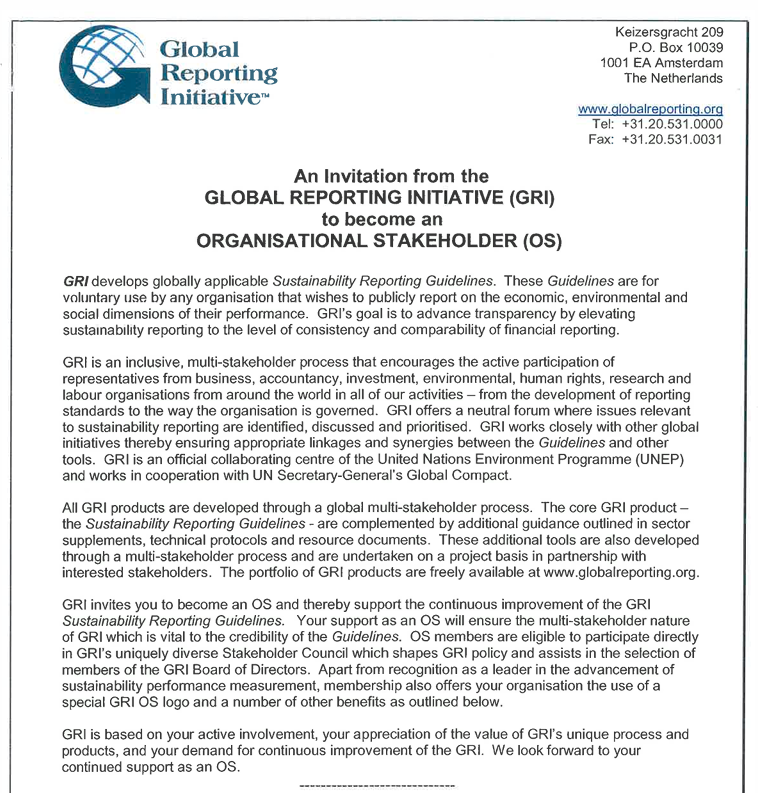 Global Reporting Initiative