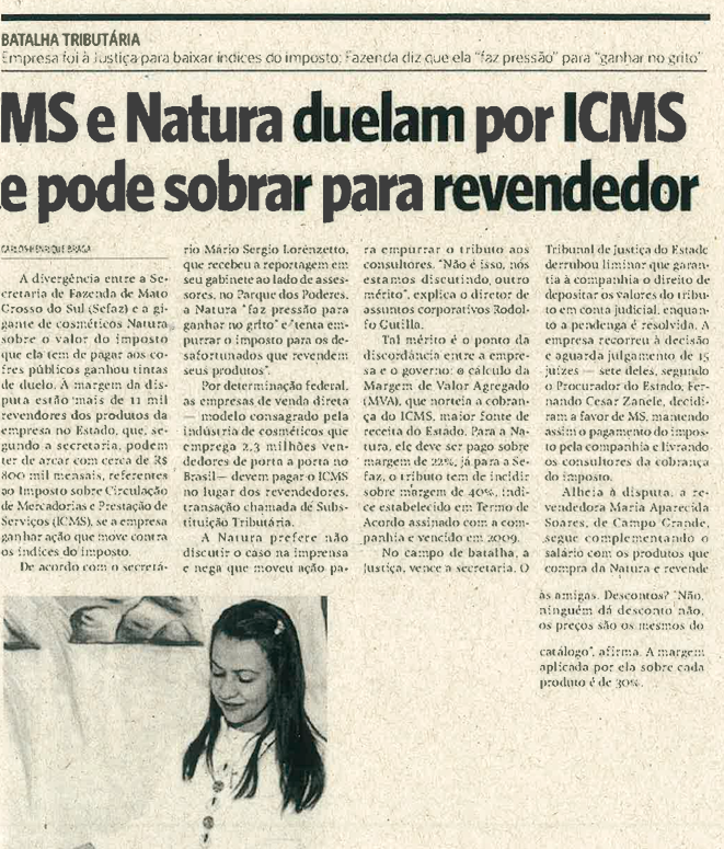 MS e Natura duelam por ICMS e pode sobrar para revendedor