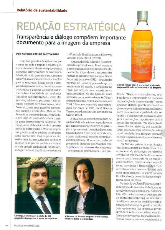 Natura Ekos é principal projeto de responsabilidade socioambiental da empresa