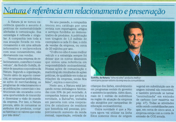 Natura é referência em relacionamento e preservação