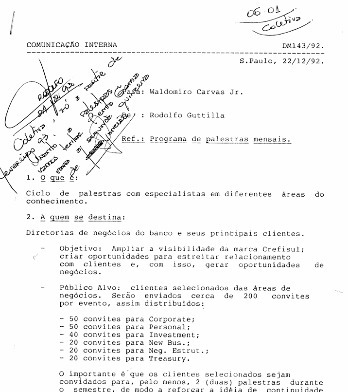 Programa de palestras mensais