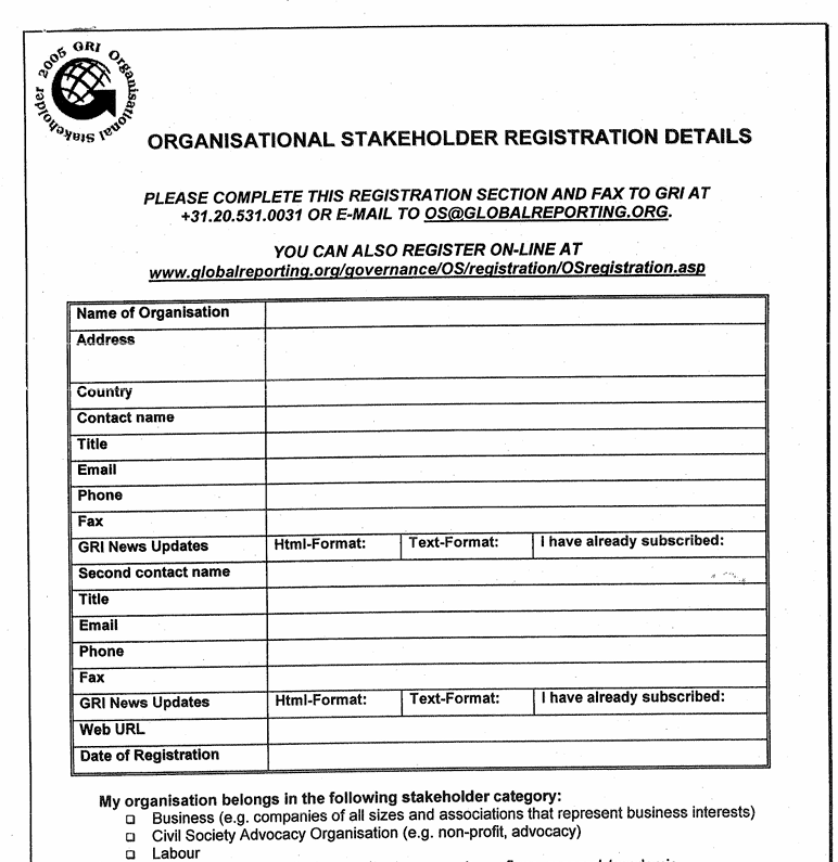 Registration Details