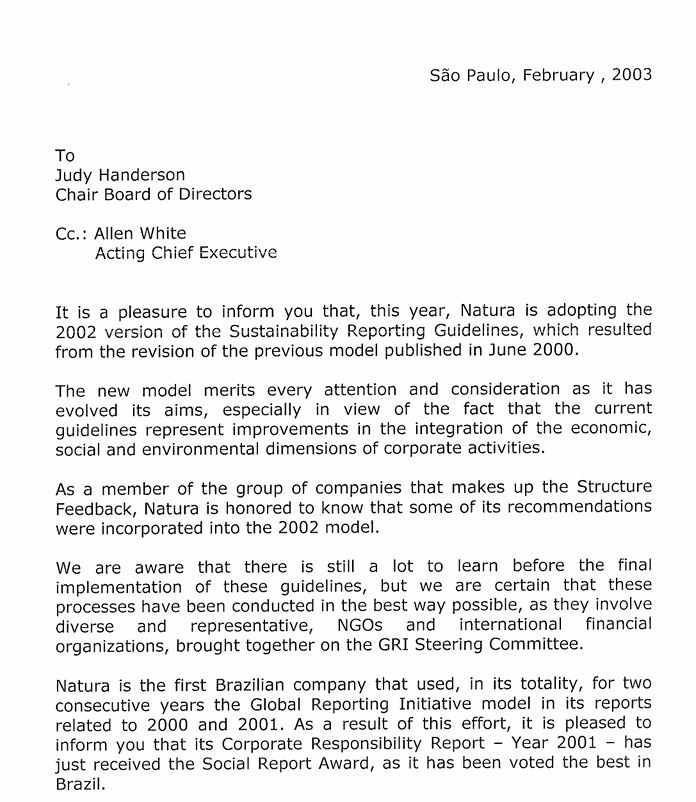 Relatorio de Novo Modelo GRI