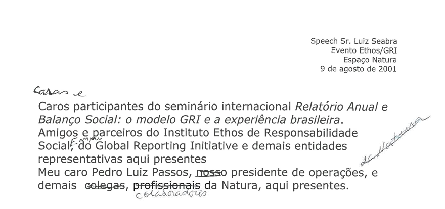 Seminário Internacinal Relatório Anual GRI