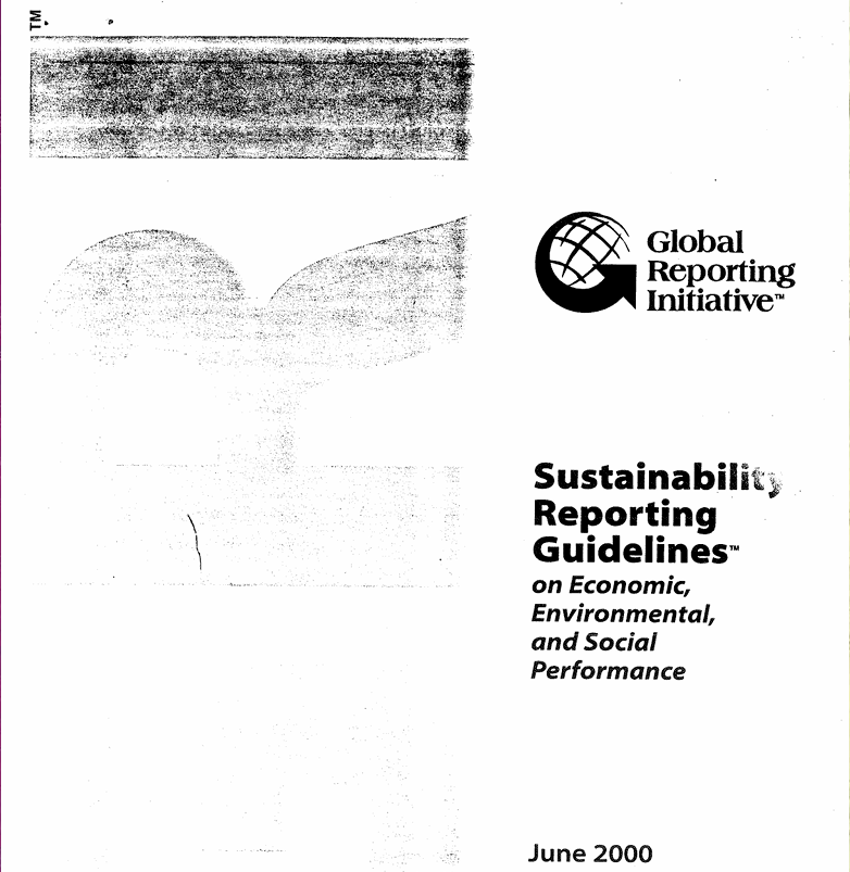 Sustainabiliy Reporting Guidelines – June 2000