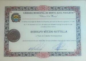 Discurso de agradecimento Cidadão Honorário