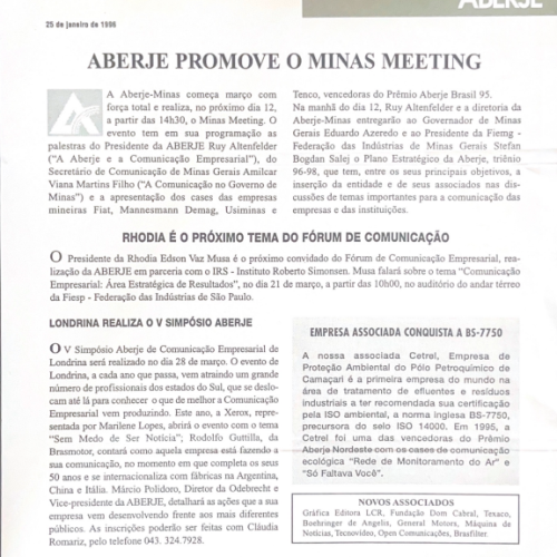 Aberje Promove o Minas Meeting