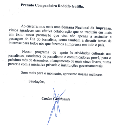 Agredecimento a Participação