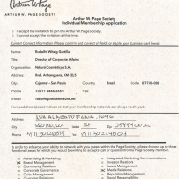 Aplicação Arthur W. Page Society