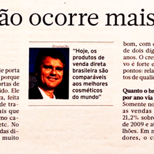 Brasil Econômico I Venda direta não ocorre mais porta a porta