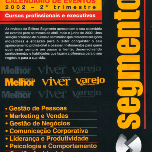 Calendário Cursos Profissionais e Executivos