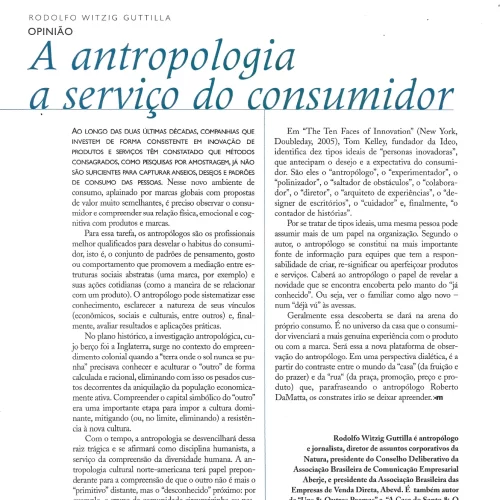 Revista Consumidor moderno I “A Antropologia a serviço do consumidor”