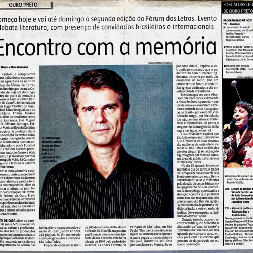 Jornal Estado de Minas I “Encontro com a memória”