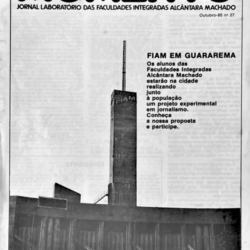 Momento – Jonal Laboratório das Faculdades Integradas Alcântara Machado I OUT 85