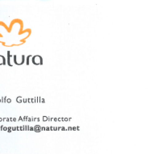 Cartão Rodolfo Guttilla I Natura