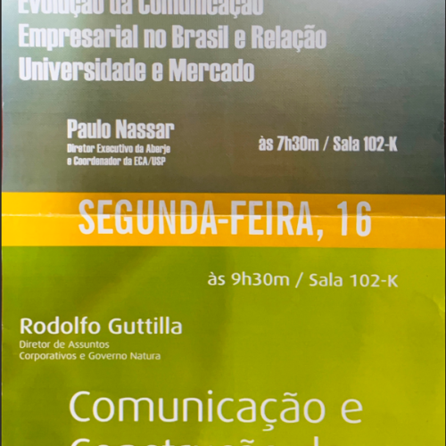 Comunicação Corporativa Palestras I PUC