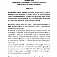Comunicação empresarial – 14 I Comunicação, Instrumento estratégico de gestão a importância do marketing interno