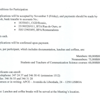 Conditions for participation