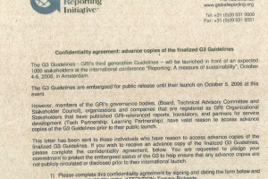 Confidetiality Agreement GRI