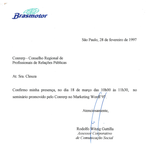 Confirmação de Presença