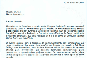 Convite Instituto Ethos I Ferramentas para a Gestão de Responsabilidade Social_ a experiência Ethos_