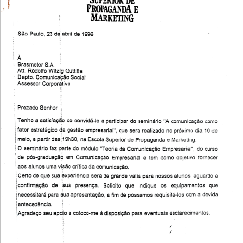 Convite Seminário ESPM