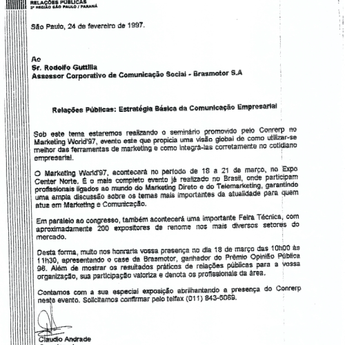 Convite para participação