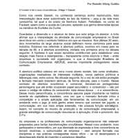 Artigo ABERJE “Por uma comunicação mais transparente” por Rodolfo Witzig Guttilla
