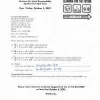 Formulário do Palestrante