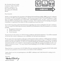 Solicitação de Informações para Conferencia