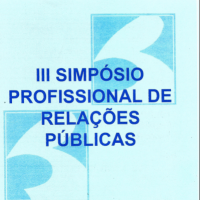 Folder I III Simpósio Profissional de Relações Públicas Terceirização dos Serviços de Comunicação Empresarial e de Relações Públicas