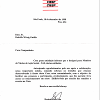 FIESP CIESP I Membro do Núcleo de Ação Social – NAS