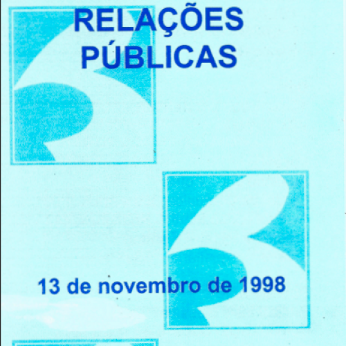 Folder I III Simpósio Profissional de Relações Públicas Terceirização dos Serviços de Comunicação Empresarial e de Relações Públicas