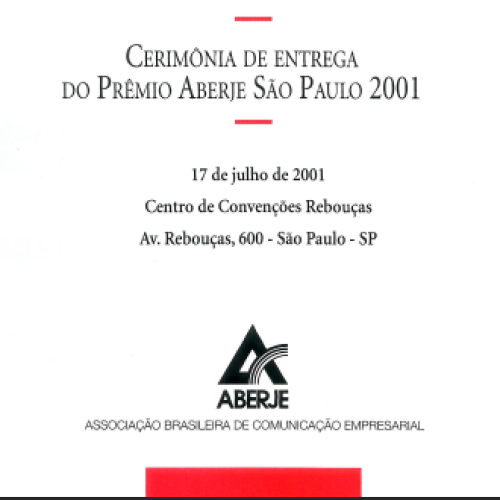 Folder III Congresso Internacional ABERJE de Comunicação Empresarial e Corporativa