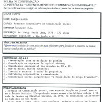 Folha de Confirmação