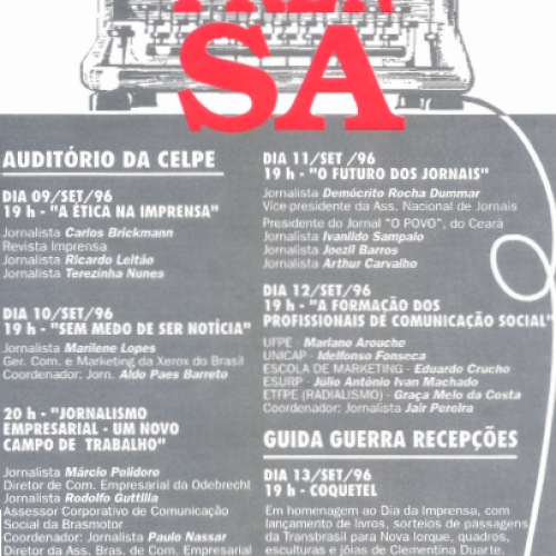 Folheto Semana da Imprensa