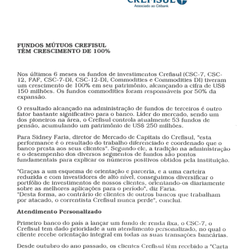 Fundos Mútuos Crefisul