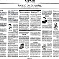 Gazeta Mercantil I Roteiro do Empresário. Seminários, cursos e congressos