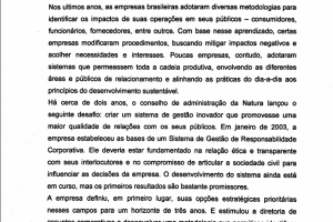 Harvard Business review I Natura_ Sustentabilidade é a grande estratégia