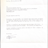 Pedido de informações para divulgação