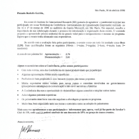 Agradecimento pela participação no workshop