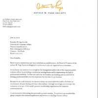 Folder Seminário Arthur W. Page Society