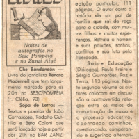 Jornal O Estado de S. Paulo I “Sopa de letras”