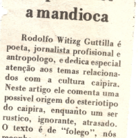 Jornal O Imparcial I “Ao perdedor a mandioca”