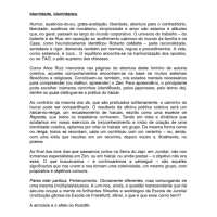 Pósfacio Pertencer | Identidade, identidades