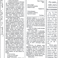 Jornal O Portal, Abril 88 I Como se faz um haicai