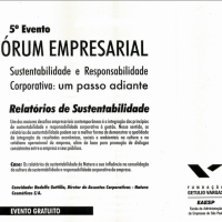 5° Evento Fórum Empresarial_ Sustentabilidade e Responsabilidade Corporativa