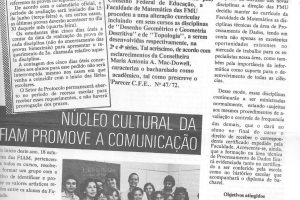 O Metropolitano | Núcleo Cultural da FIAM Promove a Comunicação